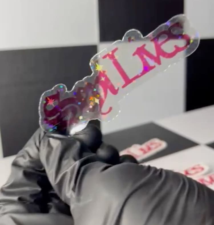 Star Glitter Transparent Stickers Instagram Video