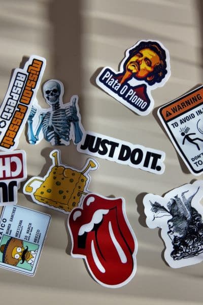 Retro 2 sticker set